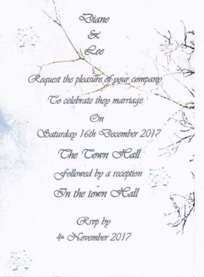 Winter Wonderland Twig Wedding Invitation