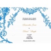 Baby Blue Vintage Wedding Invitation