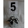 Black and white Table number holder