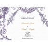 Dusky Purple Garden Vintage Wedding Invitation