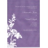 Dusky Purple Paper Wedding Invitation
