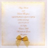 Gold and Ivory wedding invitation