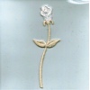 Ivory Stitched Rose