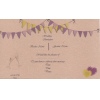 Lilac and Lemon Bunting Wedding Invitation