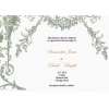 Olive Green Garden Vintage Wedding invitation