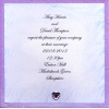Purple Blush Wedding Invitation