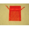 Red Organza Wedding Favour Bags pk 10