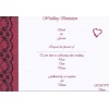 Red and Lace Wedding Invitation