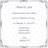 Vintage Theme Wedding Invitation