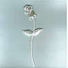White Stitched Rose