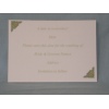White and gold Wedding Save The Date Card