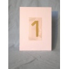 White rose and gold Wedding Table Number