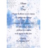 Winter Wonderland Snowflake Wedding Invitation